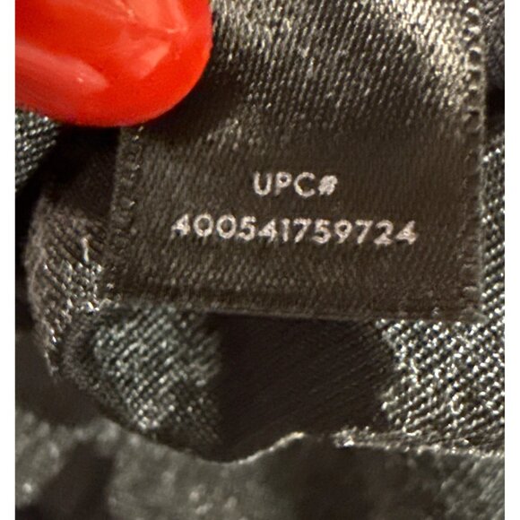 Simply Vera Wang Burnt Out Velvet Chiffon Tunic Blouse Blue Black Trim Pm Gothic - Picture 15 of 15